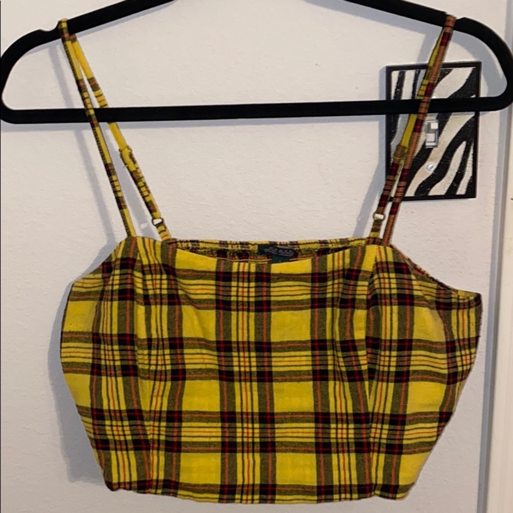 Wild fable plaid crop top